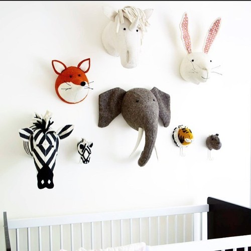 soft animal wall heads